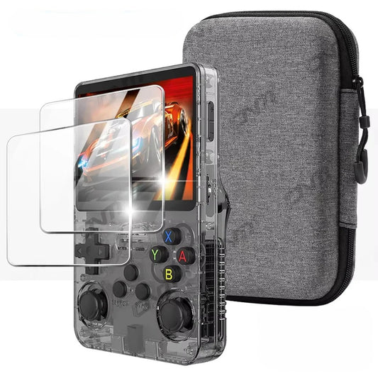 باقة الحماية : واقي شاشة زجاجي + حقيبة محمولة